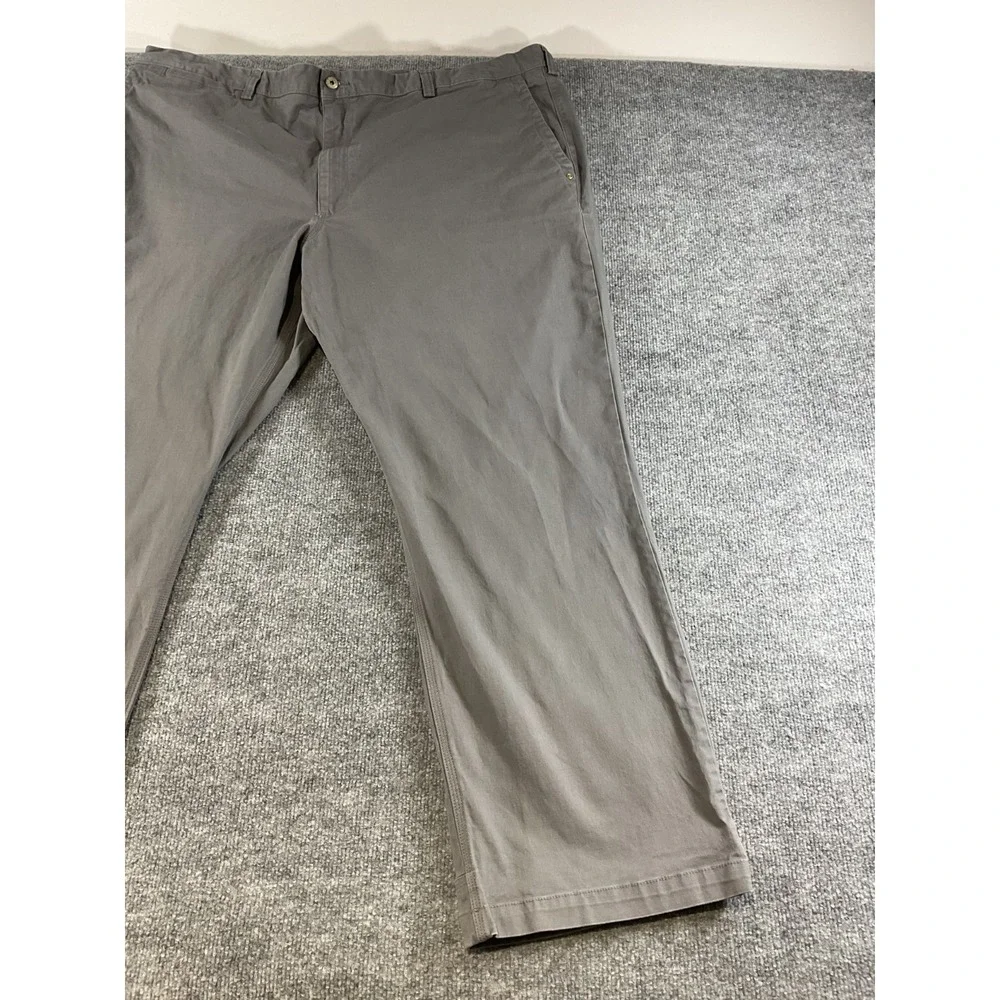 Duluth Trading Flex Ballroom Khaki Pants Mens 48x32 Stretch Workwear Relaxed Out